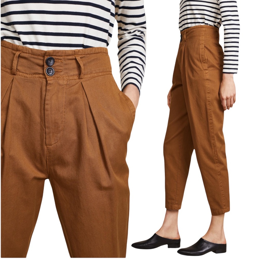Free People High Waisted 90s Peg Pants in Maize Size 10